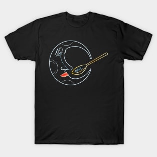 Moon spoon Neon T-Shirt